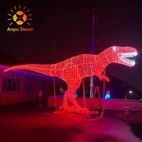 Dinosaures parc spectacle de lumière Festival vacances lanterne décor aménagement paysager conception noël animaux décoration fournitures étanche