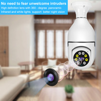 Usine Vente Chaude Caméra De Sécurité Ampoule Réseau IP Caméra 360 Caméra De Sécurité HD Avec Vision Nocturne Télécommande