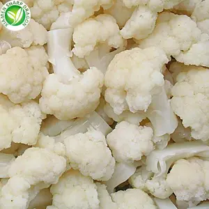 White Flower Green Stalks Frozen Food Vegetables Frozen Cauliflower