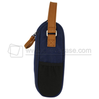 Sac de rangement pour boules de pétanque en nylon rembourré durable avec poignée en cuir