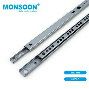 Monsoon 3/4 연장 2 겹 42mm 볼베어링 가로장 주자 가구 내각을 위한 서랍 활주