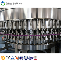 Ligne complète de mise en bouteille d'eau potable Sokos 3 en 1, machine de remplissage d'eau, usine de remplissage d'eau minérale, ligne de production d'eau pure