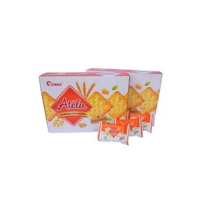 LIBRA Atela Organic Cheese Crackers Premium Baked Snack Crispy Texture Rich Cheese Flavor Sweet and Salty Box - Product Image 1