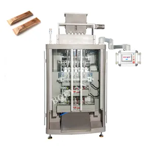 vertical 2 lane liquid granule dry powder stick packing machine powder 1 gram with flowpack line