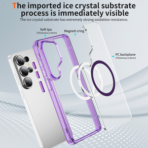 Coque de luxe magnétique transparente anti-jaunissement en PC et TPU antichoc pour <span class=keywords><strong>Samsung</strong></span> Galaxy S26 Ultra – Prise en charge OEM ODM - Product Image 2