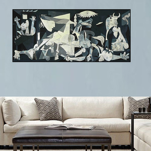 Reproductions de célèbres peintures sur toile de <span class=keywords><strong>Guernica</strong></span>, impressions sur toile, œuvres d'art par Picasso, tableaux muraux pour la décoration du salon - Product Image 3
