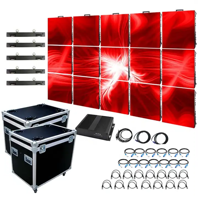 Outdoor Indoor P2.6 P2.9 P3.91 Rental LED Display Panels with IP65 SDK Animation for Event Wedding Stage Conference Retail Store