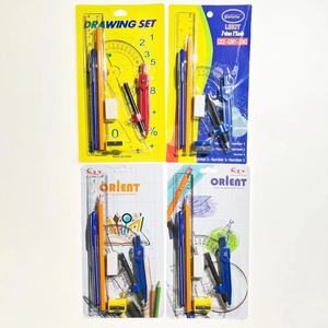 Bonne mode règle ensemble géométrique taille-crayon gomme ruban adhésif enfants et école 10 pièces école <span class=keywords><strong>mathématiques</strong></span> papeterie ensemble - Product Image 4
