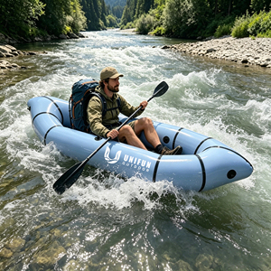 Kayak <span class=keywords><strong>gonflable</strong></span> <span class=keywords><strong>2</strong></span> places en TPU, prix usine 2026, packraft léger et durable, <span class=keywords><strong>canoë</strong></span> compact pour la pêche en lac et rivière, bateau de voyage - Product Image 4