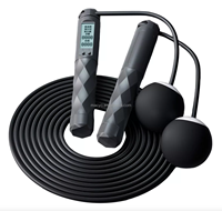 Corde à sauter sans corde d'entraînement pour la corde à sauter sans fil lestée réglable de forme physique pour des hommes femmes enfants
