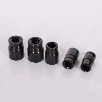 Jeu de douilles à chocs hexagonales de 1/2 pouce, 10 pièces, tailles métriques 8-24 mm, acier au chrome-vanadium, outils de réparation automobile manuels avec étui rigide