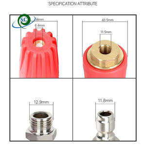 Nuevo CS 350 Bar 5000 PSI Boquilla Turbo roja de latón de alta presión 360 Boquilla de limpieza de superficie giratoria para lavadora a presión - Product Image 4