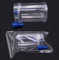 Filtre à membrane en grille MCE de 100 ml pour filtration microbienne, en forme de cône, stérilisé par rayonnement gamma