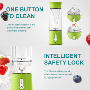 Professional Portable Electric Manual Juicer BPA Free Type-C Charging Fast Blending Machine 500ml for Outdoor Personal Use - Product Image 4