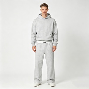 Wholesale men's <b>sets</b> Tracksuit Sweat Suit Men Jogger <b>Set</b> Vintage Full Zip Hoodies Acid Wash Heavyweight Eco-Friendly 460g - Product Image 3