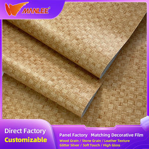 Carta da parati intrecciata in erba rotoli di paglia tessitura in Rattan decorazione decorazione murale per la casa panno naturale carta da parati in lino - Product Image 5