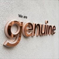 Lettres créatives multicouches de qualité supérieure en métal pour enseignes publicitaires, couleurs personnalisées, étanches IP65 pour bâtiments et entreprises