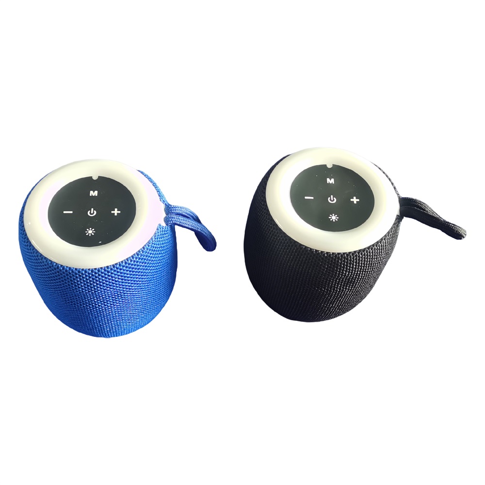 Altavoz inalámbrico portátil de tela al por mayor con logotipo personalizado