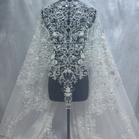 Nouvelle dentelle haut de gamme faite à la main pour rideaux, broderie de sequins, perles, robes de mariée et vêtements pour enfants