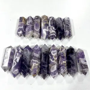 High Quality Natural Crystal Double Point Dream Amethyst Double Point For Healing Or Decoration