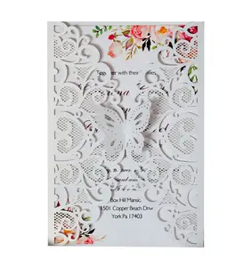Schmetterling Design Hochzeits einladungen Karte Braut dusche Verlobung Ehe Geburtstag Abschluss feier Danke Karten