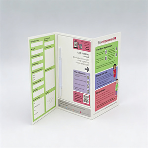 Porte-documents prénatal personnalisé en carton, impression offset, fermeture à clip, organiseur de dossiers médicaux pour <span class=keywords><strong>femmes</strong></span> enceintes - Product Image 1