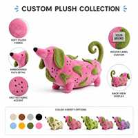Peluche personnalisée Chien Dragon Fruit en coton PP brodé, tissu super doux, vente en gros directe usine OEM ODM