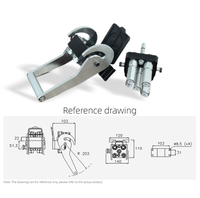 Raccords rapides hydrauliques 5 ports, 2 x 3/8 et 3 x 1/4 BSP/NPT, corps en acier au carbone, joints NBR PUR, type levier à face plate