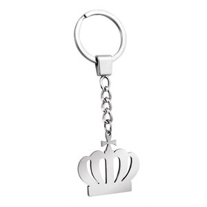 Portachiavi a Corona in Acciaio e Ottone, Materiale in Lega Leggera, Stampa Offset e UV, Design Unico Apribottiglie, Senza Scatola - Product Image 1