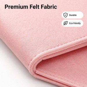 Sac fourre-tout rectangulaire en feutre non tissé, motif ours en peluche, style épaissi, grande capacité, sac portable anti-peluches - Product Image 6