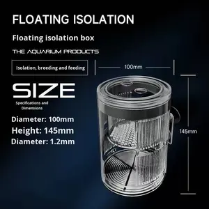 Caja de incubación suspendida acrílica para Guppies, pez pequeño, tanque de aislamiento multifuncional de 5W para <span class=keywords><strong>alimentación</strong></span> de cría en sala de estar - Product Image 6