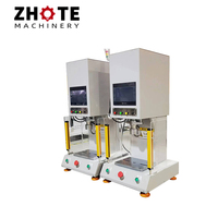 Prensa Hidráulica de Cuatro Columnas y Cuatro Vigas con Servo Electrónico de Precisión Tipo C ZHOTE, Modelo de Escritorio, Opciones de 200KG-500KG, Motor PLC