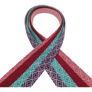 Natural Organic Degradation Custom Printed Jacquard Bamboon Fiber Webbing
