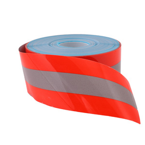 चिंतनशील गर्मी हस्तांतरण फिल्म स्व-चिपकने वाला दो-टोन उज्ज्वल सिल्वर लौ उत्कीर्णन पट्टी परावर्तक कपड़े - Product Image 2