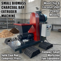 Máquina Extrusora de Carbón Vegetal de Biomasa Pequeña, Equipo de Moldeo de Briquetas de Astillas de Madera y Polvo de Cáscara de Coco, Prensa Compactadora de Varillas de Carbón