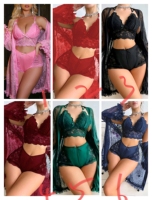 Set Piyama Wanita Musim Panas Berenda Langsung dari Produsen, Koleksi Gaun Tidur Panjang Elegan, Baju Santai & Pakaian Tidur