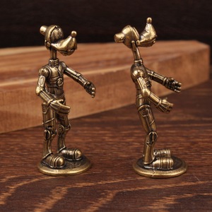 Figurine de robot Donald Duck en laiton vintage, décoration rustique pour la maison, pièce unique - Product Image 3