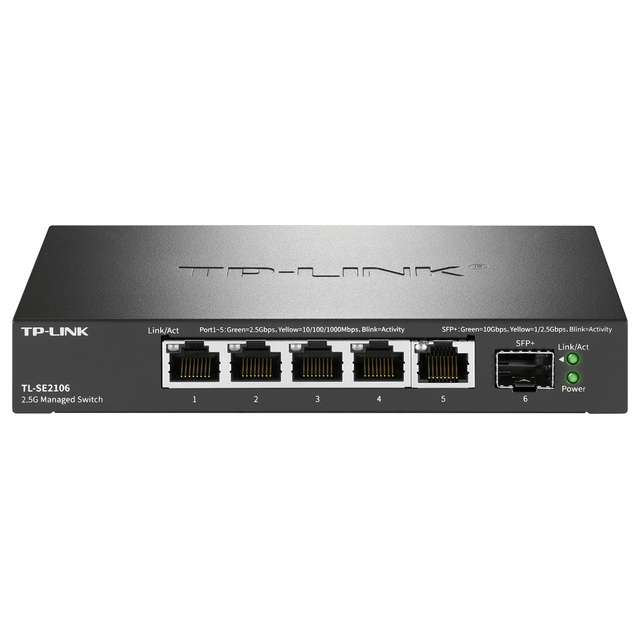 TP-LINK TL-SE2106 Cloud Management Switch 5 * 2.5G+10G Optical Port Intelligent Networking Remote Operation and Maintenance