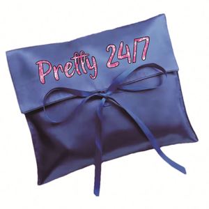 <b>Luxury</b> Silk Custom Logo Satin Dust <b>Bag</b> Envelope Pouch Hair Bundle Extension Cosmetic Storage for Wig Packing <b>Gift</b> <b>Bags</b> - Product Image 1