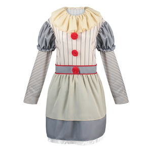Costume <span class=keywords><strong>de</strong></span> Clown <span class=keywords><strong>d</strong></span>'Horreur Amusant pour Femme, Style Jour des Morts, pour Halloween, Cosplay et Spectacles Scéniques - Product Image 4
