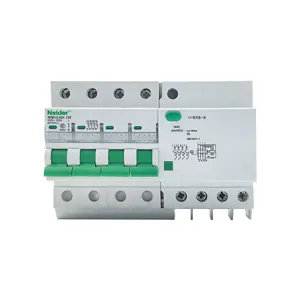 NPM1LE-63系列32A 4P 230/400V漏电断路器，用于配电RCBO/MCB