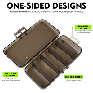 Boîte de rangement pour leurres de pêche à 3/5 compartiments en PP pour leurres minnow, pencil, spoon, VIB et accessoires de pêche - Product Image 2