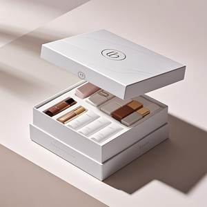 Boîte personnalisée rouge à lèvres ensemble cadeau boîtes de maquillage cosmétique anniversaire bébé Ramadan rose bleu boîte cadeau de mariage - Product Image 4