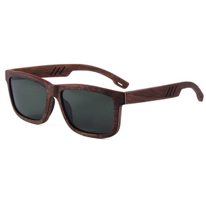 Zebra Wood Light Weight Gold Manual Fashion Sunglasses Integrated <strong>Nose</strong> Pads Raised Bridge Rivet Decor UV400 Polarized Options - Product Image 6