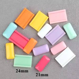 Venta caliente lindo caramelo de sandía artificial goma de mascar Flatback cabujones de resina para uso del teléfono o como recuerdos con temática de alimentos - Product Image 2