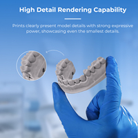 Resina Compuesta Dental para Impresión 3D, 1 kg, 0.5 kg/Botella, Fuente de Luz UV de 405 nm, Resina Acrílica Dental Gris para Impresora 3D LCD