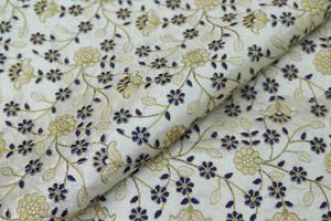 Tissu tissé en soie brute douce et respirante, séchage rapide, léger, motifs floraux abstraits et géométriques, pour vêtements et textiles de maison pour femmes - Product Image 2