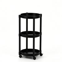 Étagère de rangement en PP au design moderne, table basse mobile et portable pour la cuisine, la salle à manger, le restaurant, le salon