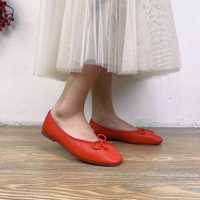 Manlunluo Nouvelles Chaussures Décontractées d'Été à Bout Pointu en Cuir de Vachette Pleine Fleur Couleur Unie à Enfiler En Stock