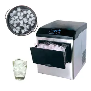 Hot Sale 22kg Mini Instant Eismaschine Tragbare Eismaschine 180W Arbeits platte Kristall Kühlschrank Eismaschine Würfel maschine